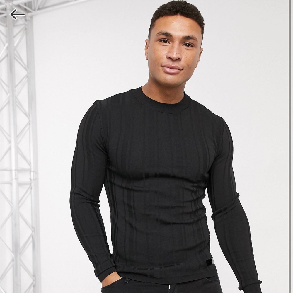 River island stretchy muscle fit sweater
